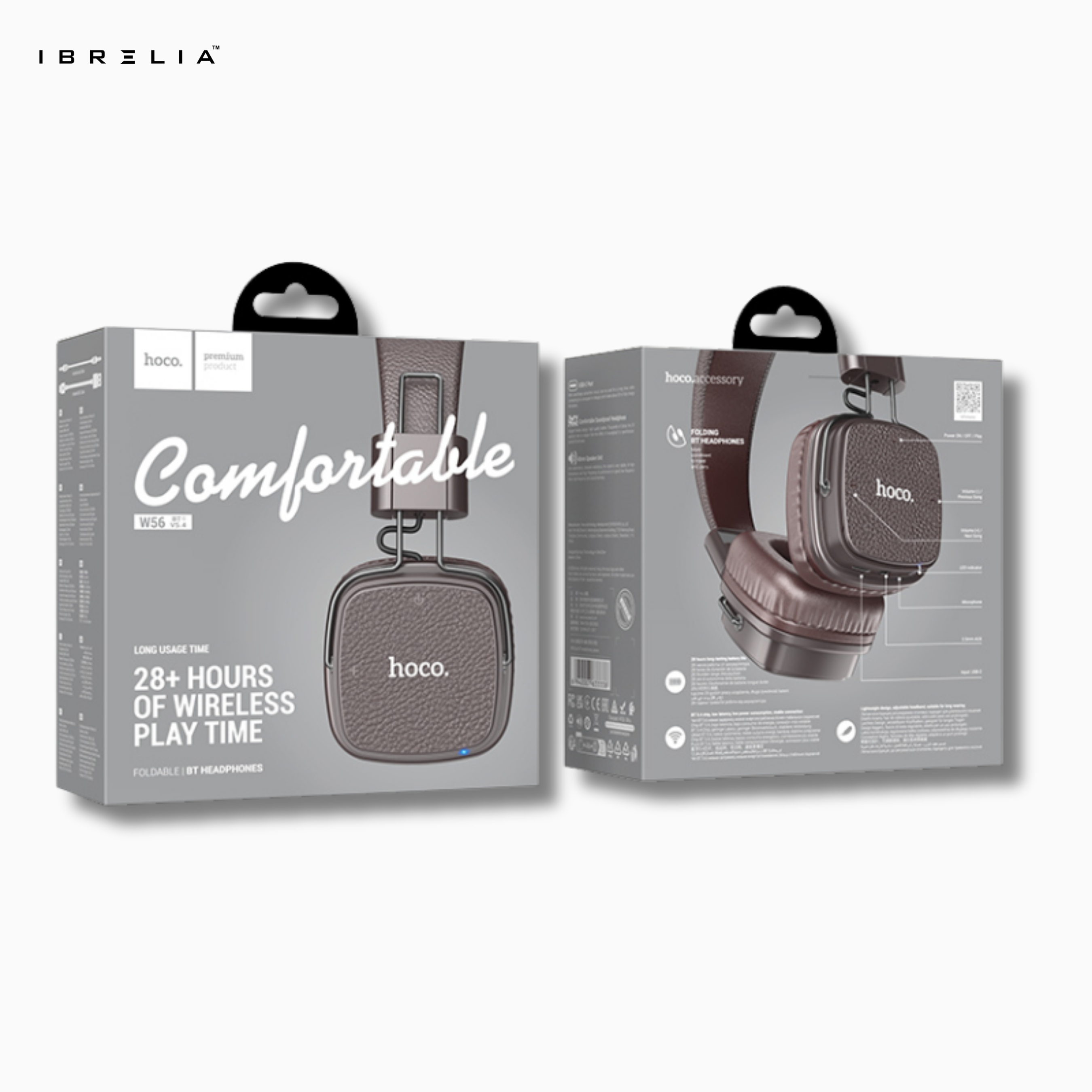 HOCO W56 Wireless Headphones – 28+ Hours Playtime | IBRELIA™