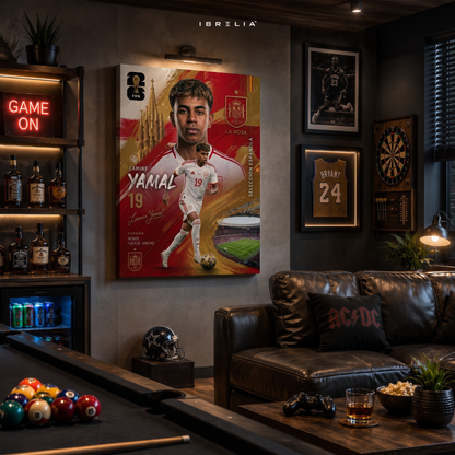 Lamine Yamal Spain FIFA World Cup 2026 Wrapped Frame Wall Art | IBRELIA™
