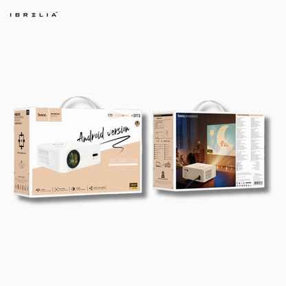 HOCO DT3 Smart Electric Focus Projector (1080P Android Version) | 370 ANSI | Auto Keystone | WiFi 2.4/5G | IBRELIA™