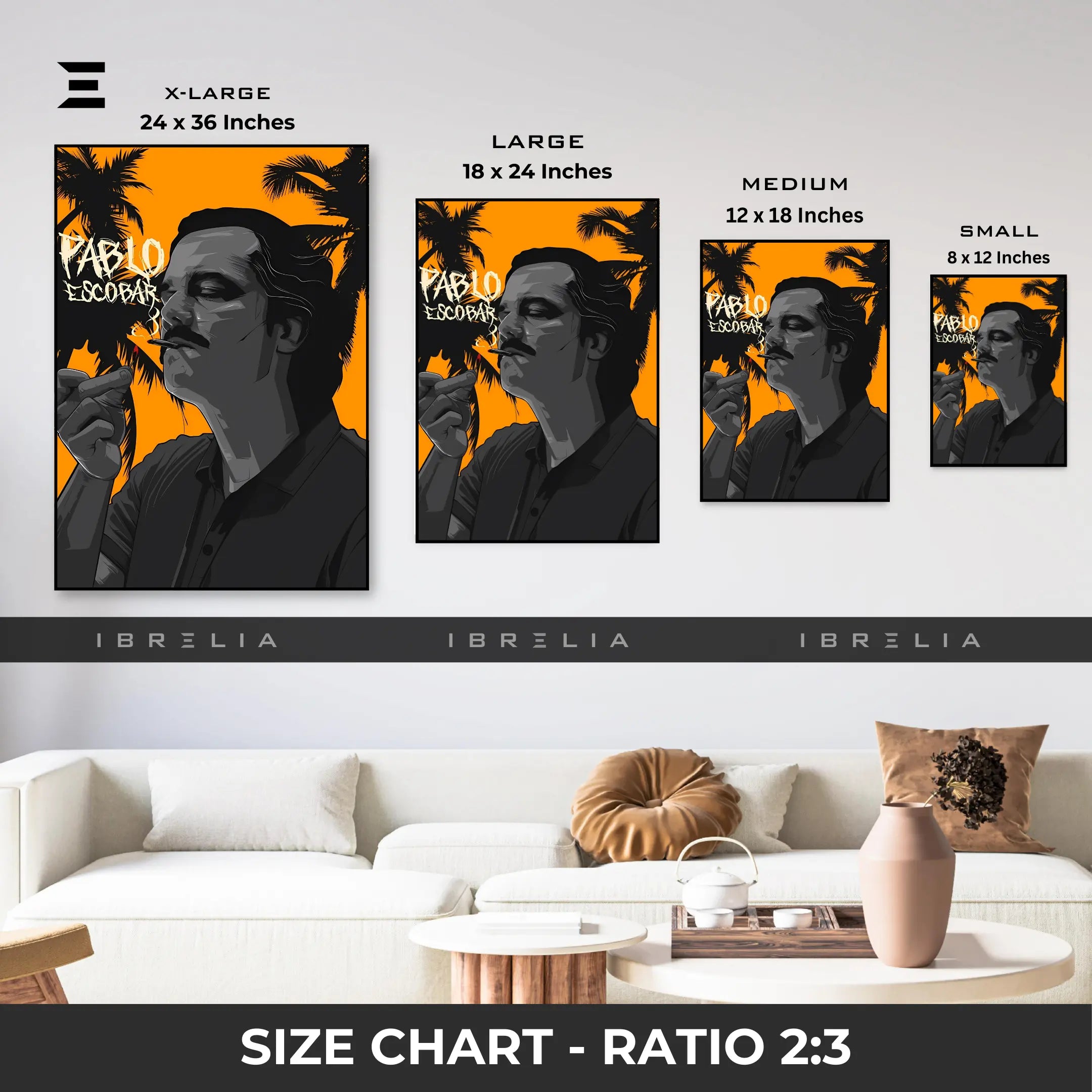 Pablo Escobar Resin Wall Art – Narcos Edition | IBRELIA IBRELIA