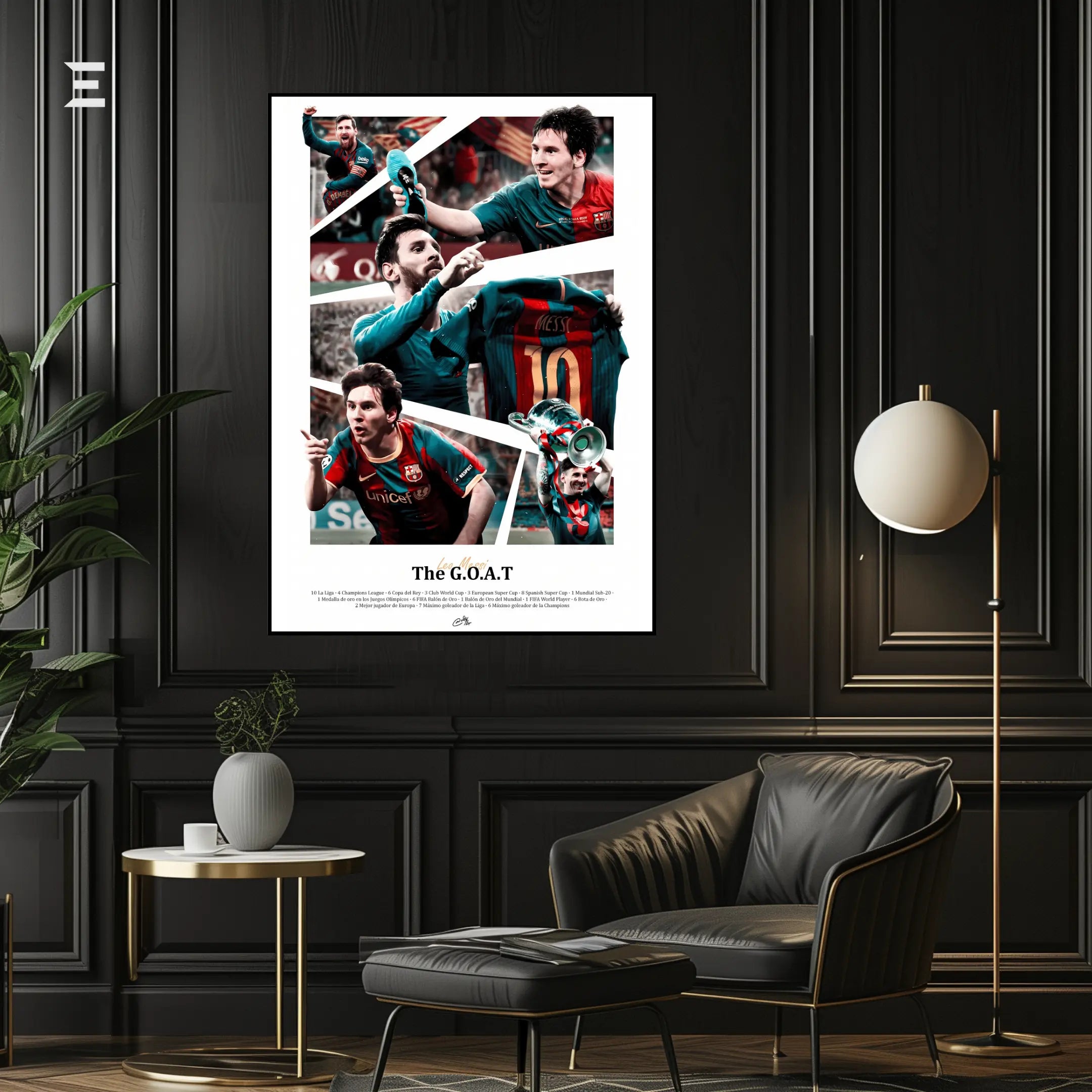 Lionel Messi Resin Wall Art – The G.O.A.T Edition | IBRELIA IBRELIA