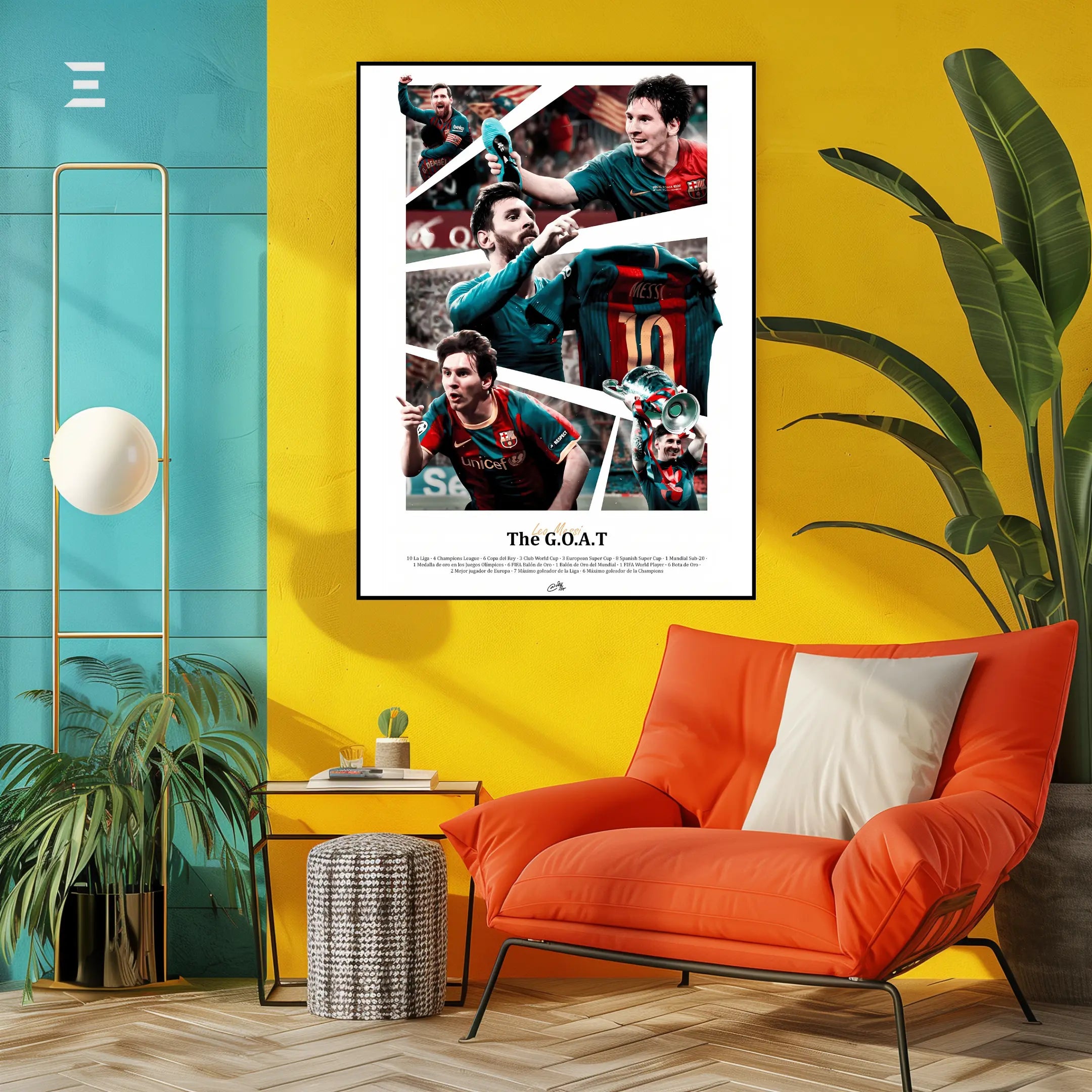 Lionel Messi Resin Wall Art – The G.O.A.T Edition | IBRELIA IBRELIA