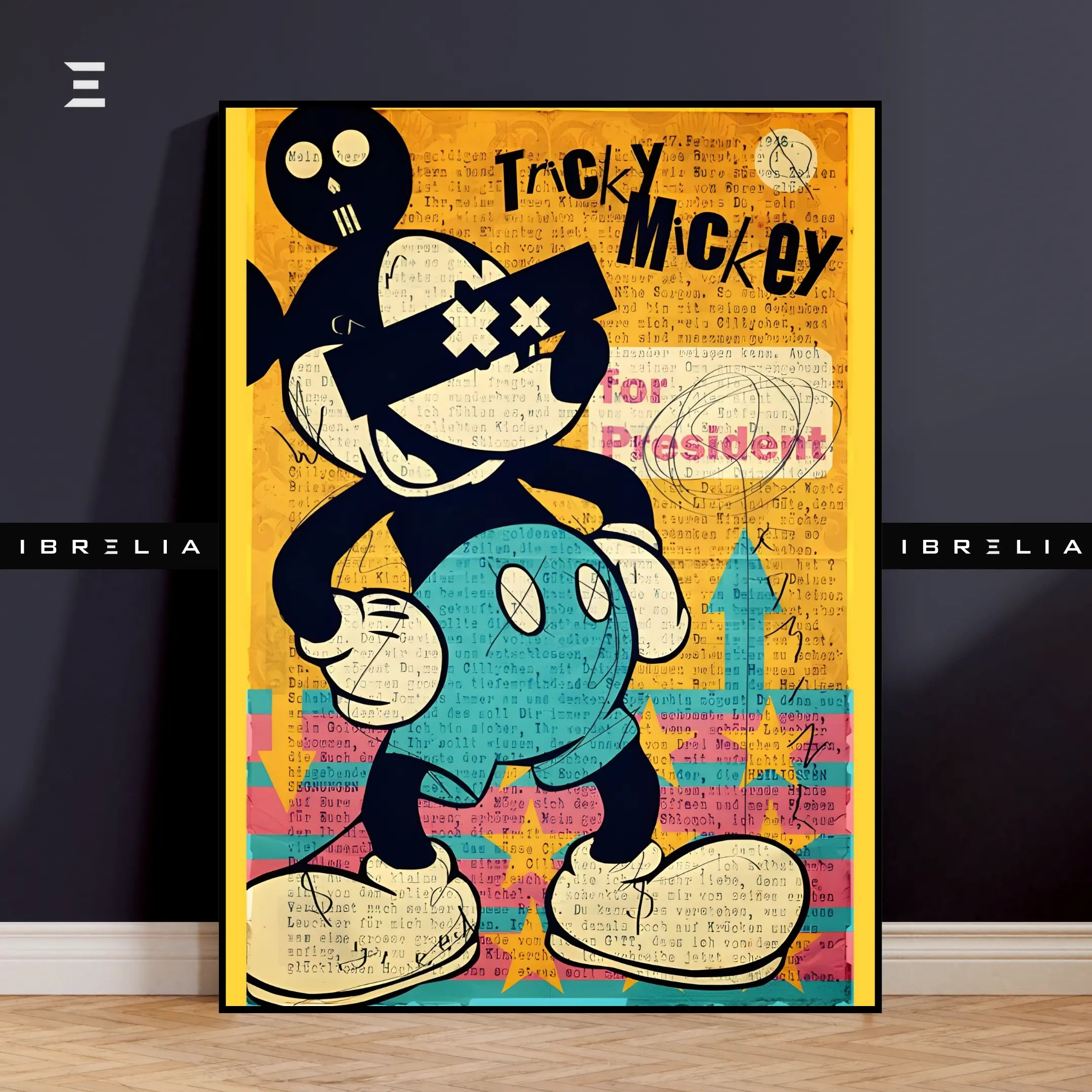 Tricky Mickey Resin Wall Art – Pop Art Street Style | IBRELIA IBRELIA