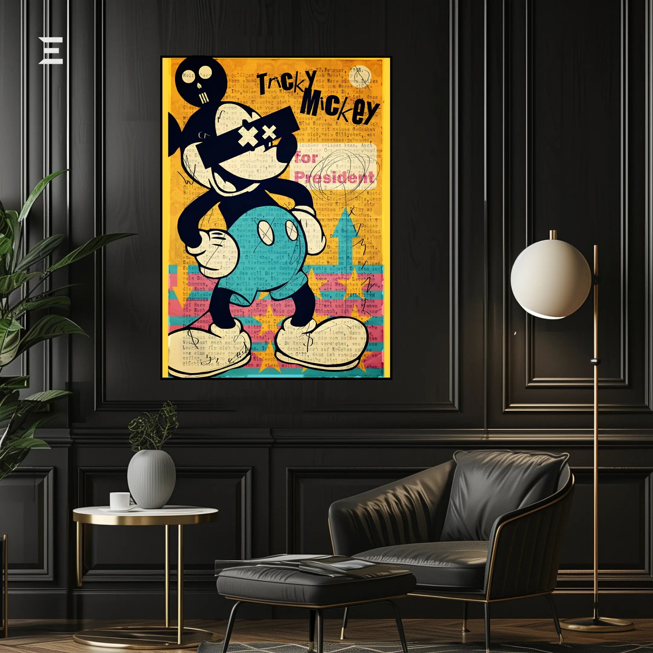 Tricky Mickey Resin Wall Art – Pop Art Street Style | IBRELIA IBRELIA