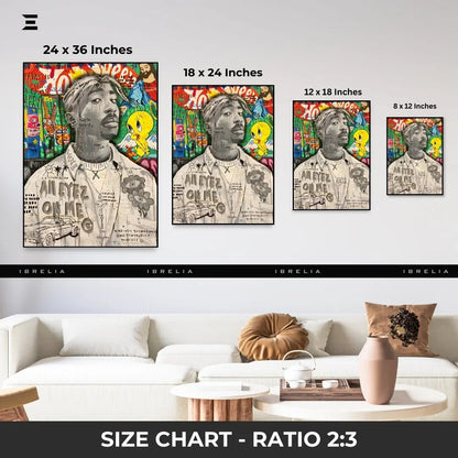 Tupac “All Eyez On Me” Graffiti Pop Art Resin Wall Art – Collectible | IBRELIA IBRELIA