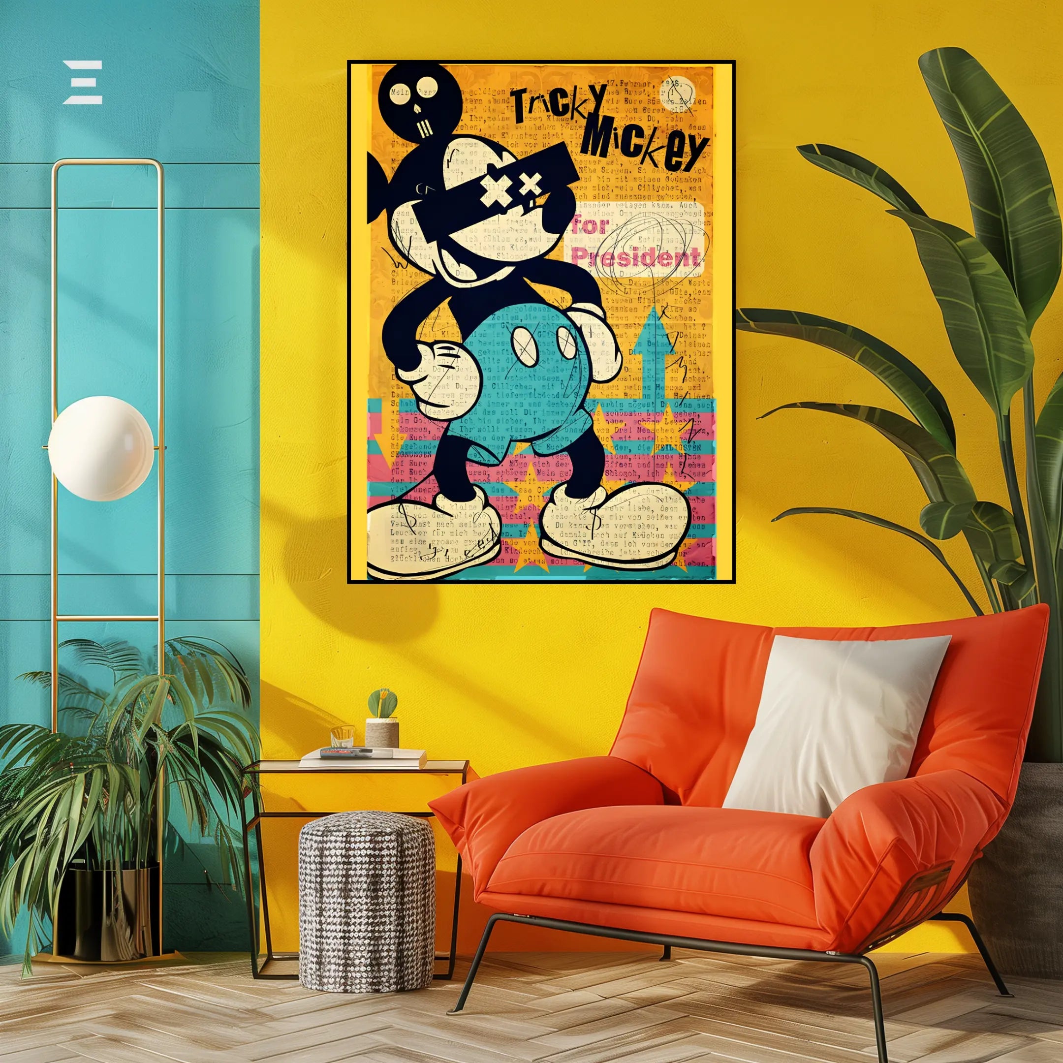 Tricky Mickey Resin Wall Art – Pop Art Street Style | IBRELIA IBRELIA
