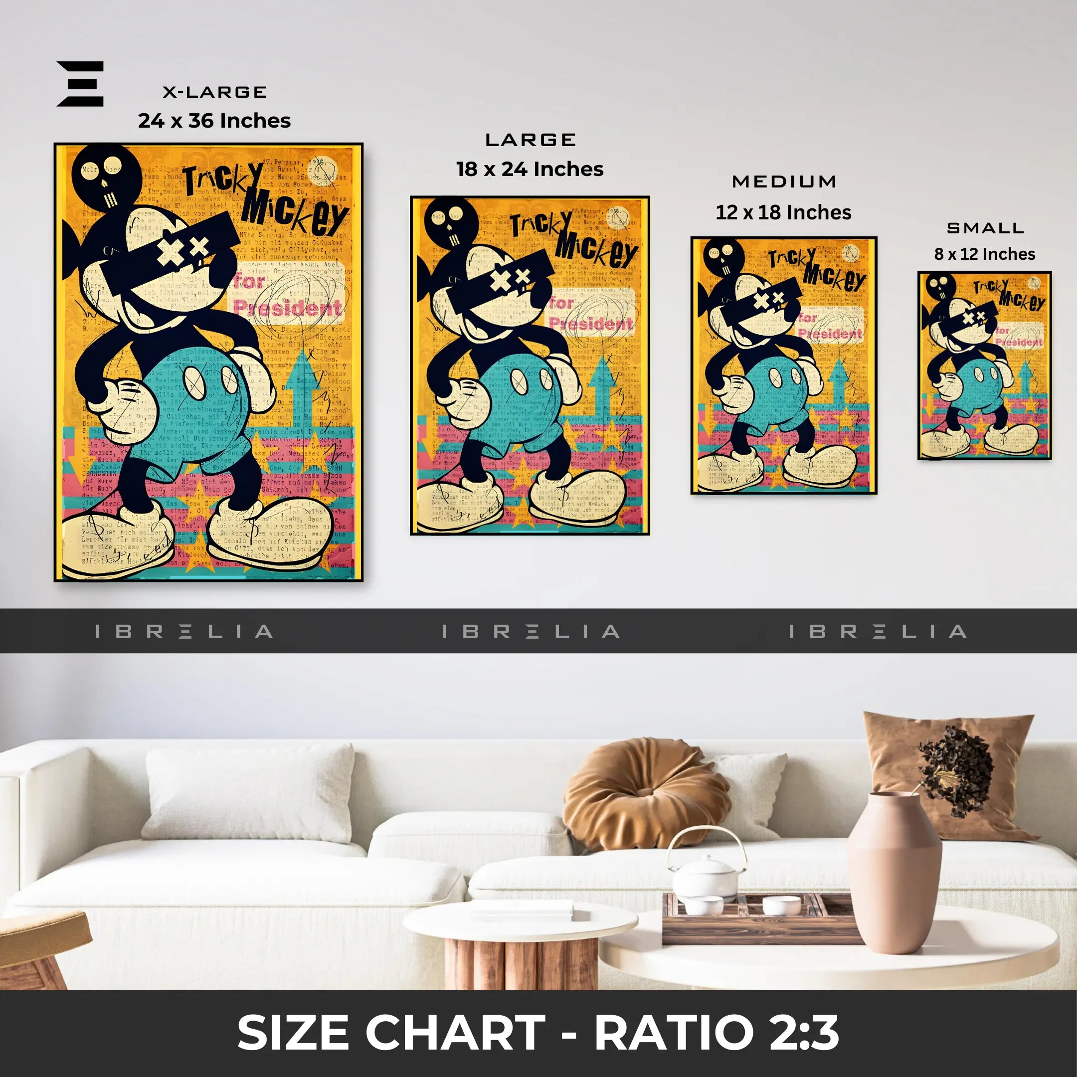Tricky Mickey Resin Wall Art – Pop Art Street Style | IBRELIA IBRELIA