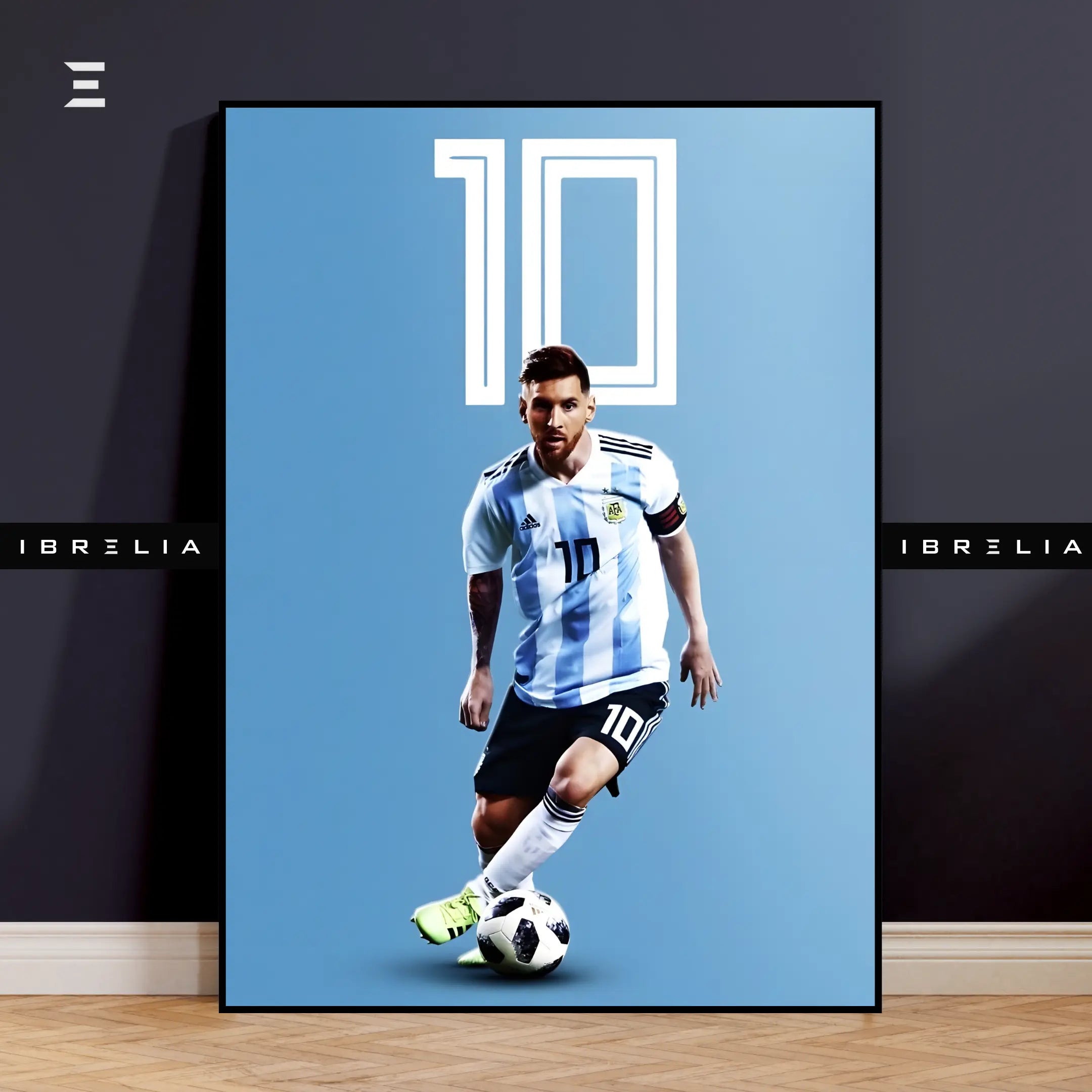 Lionel Messi Argentina No.10 Resin Wall Art | IBRELIA IBRELIA
