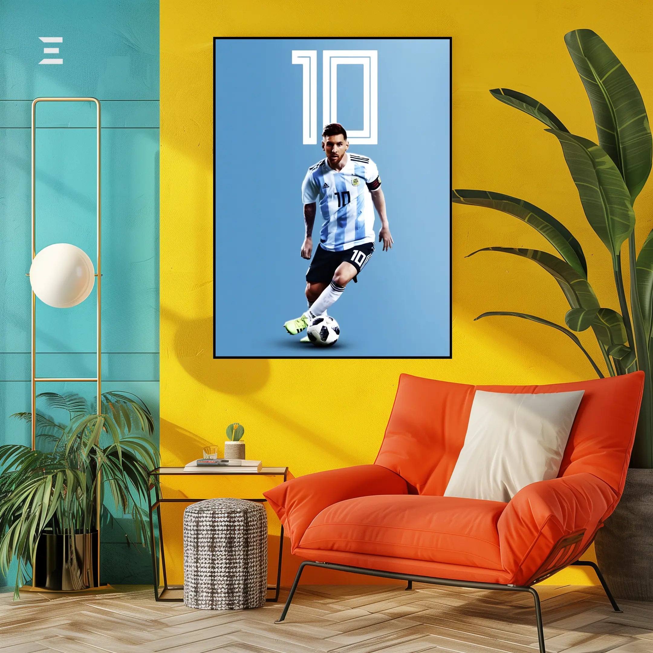 Lionel Messi Argentina No.10 Resin Wall Art | IBRELIA IBRELIA