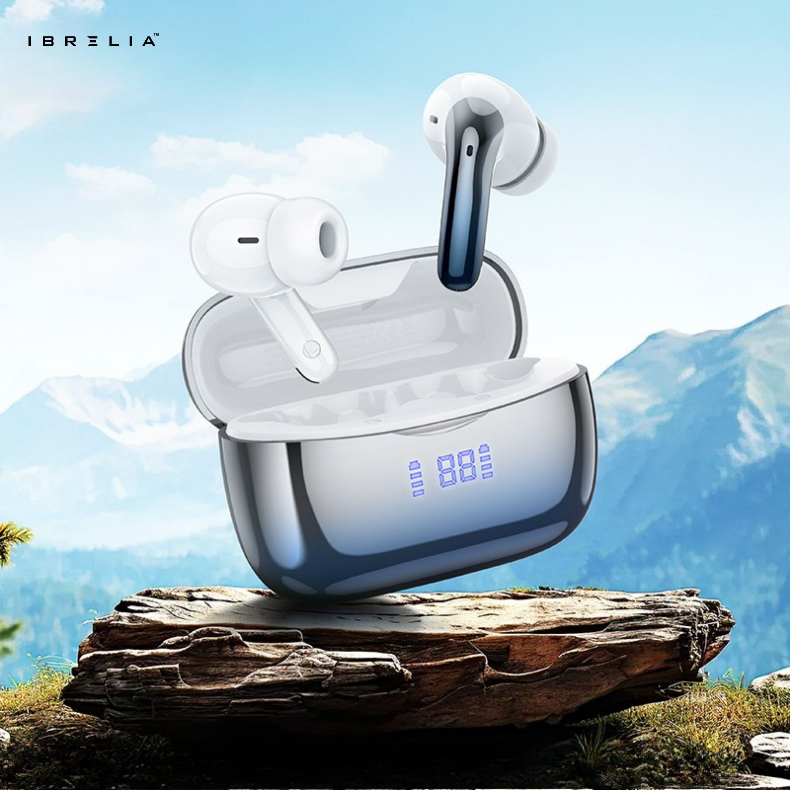 HOCO EQ16 Shine ANC+ENC Wireless BT Headset – Bluetooth 5.3 Noise Cancelling Earbuds with 7-Hour Battery | IBRELIA™