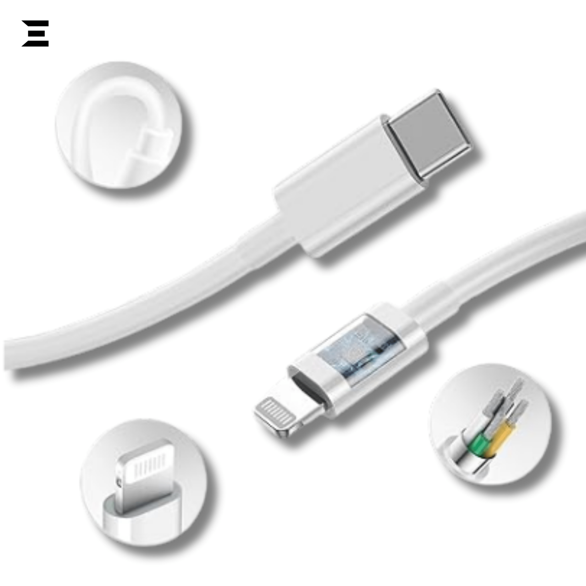 iPhone 25W USB - C Power Adapter + Lightning Cable (2 - Pin, 1m) | IBRELIA™ - IBRELIA