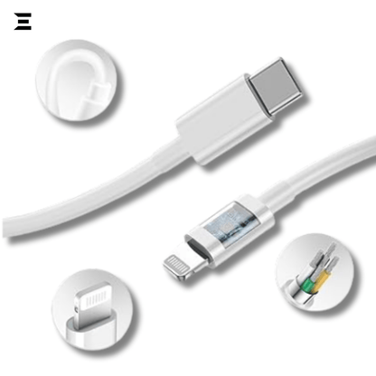 iPhone 25W USB - C Power Adapter + Lightning Cable (2 - Pin, 1m) | IBRELIA™ - IBRELIA