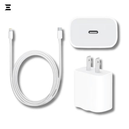 iPhone 25W USB - C Power Adapter + Lightning Cable (2 - Pin, 1m) | IBRELIA™ - IBRELIA