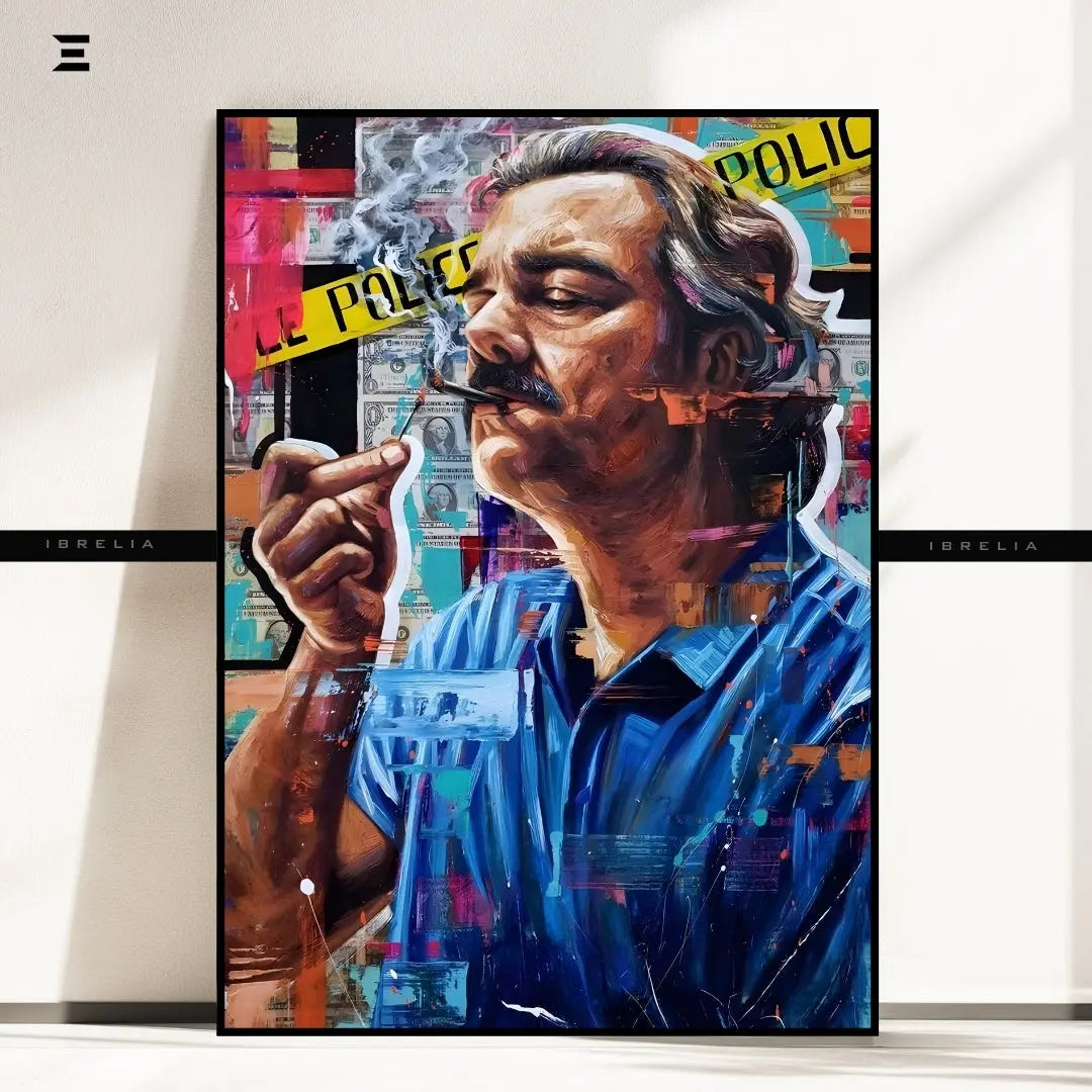 Pablo Escobar Graffiti Resin Wall Art – Narcos Inspired Collectible | IBRELIA IBRELIA