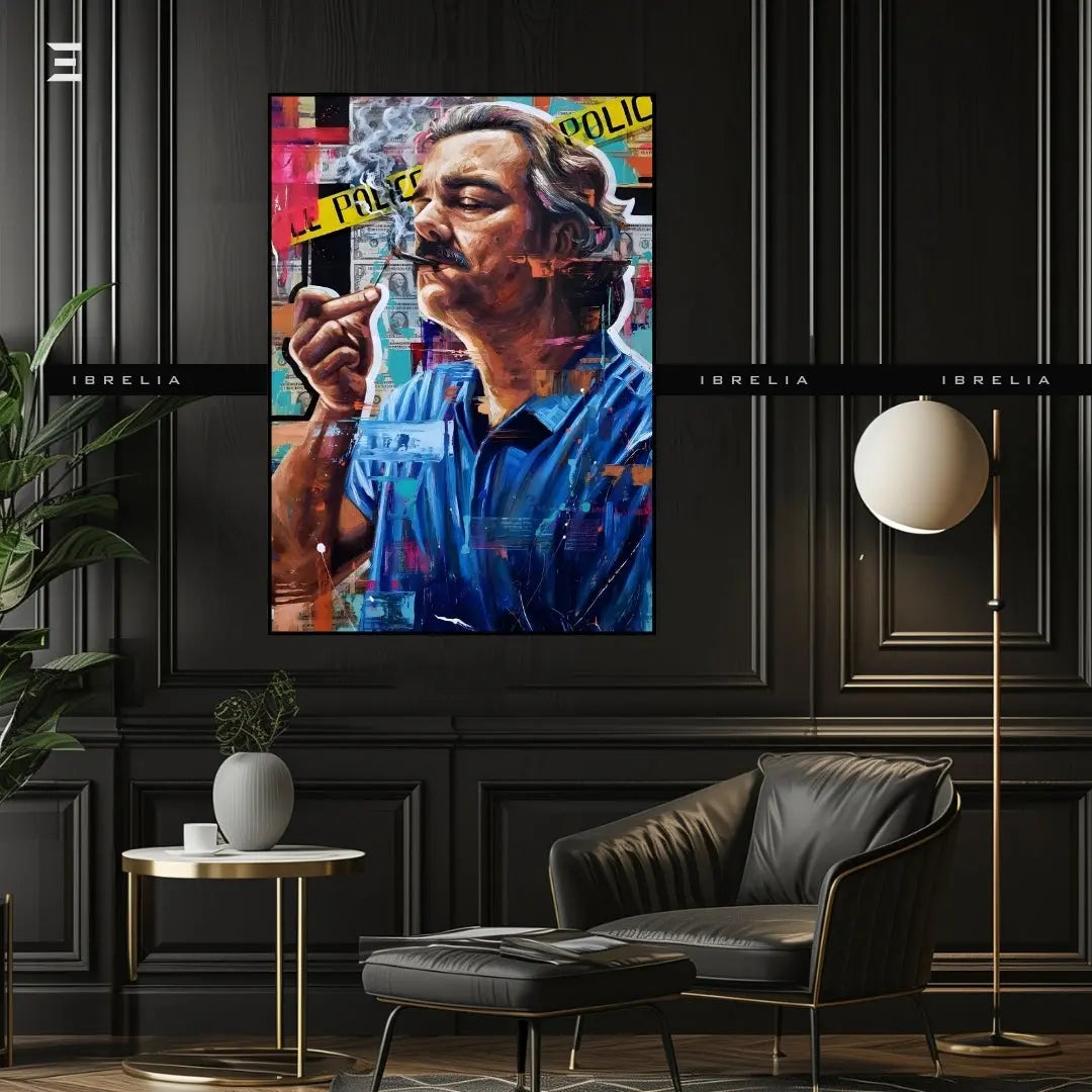 Pablo Escobar Graffiti Resin Wall Art – Narcos Inspired Collectible | IBRELIA IBRELIA