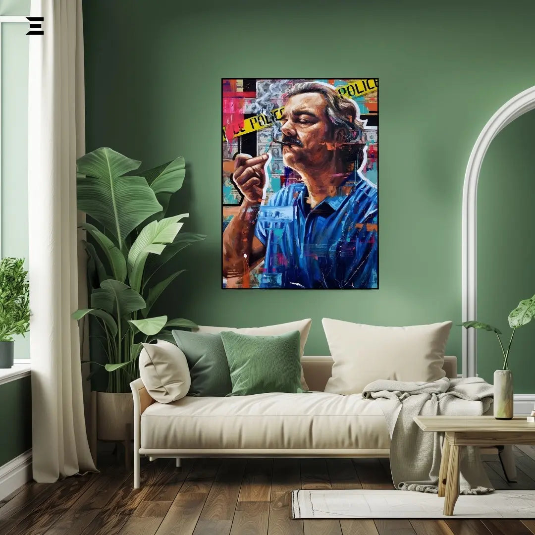 Pablo Escobar Graffiti Resin Wall Art – Narcos Inspired Collectible | IBRELIA IBRELIA