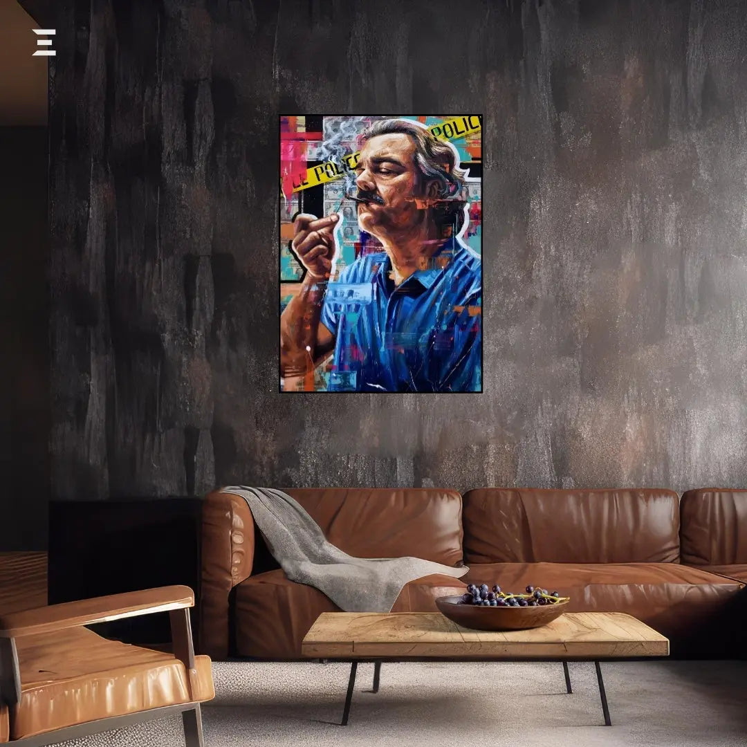 Pablo Escobar Graffiti Resin Wall Art – Narcos Inspired Collectible | IBRELIA IBRELIA