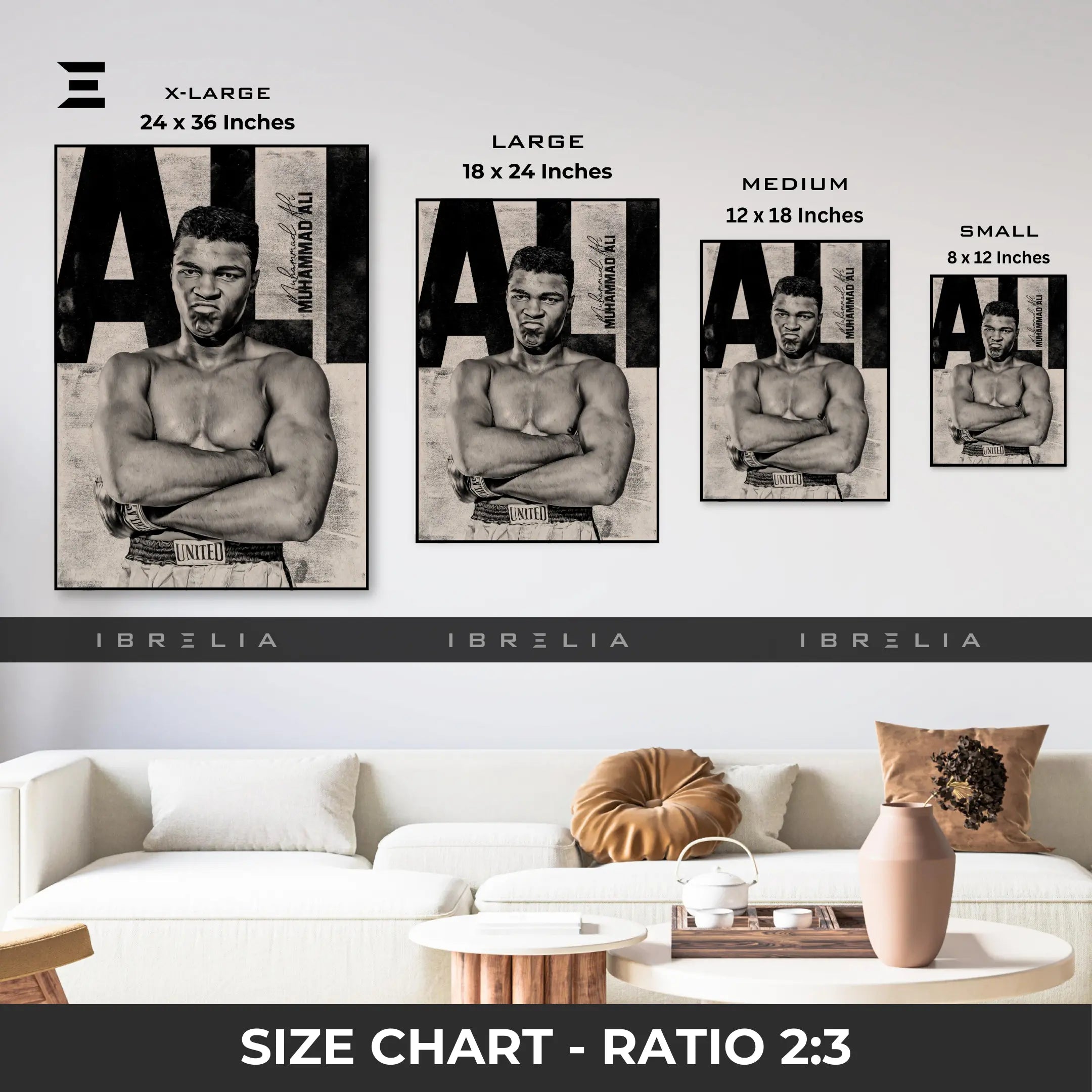 Muhammad Ali Legendary Boxer Resin Wall Art | IBRELIA IBRELIA