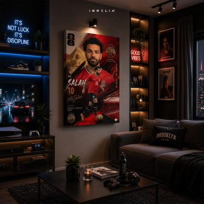 Mohamed Salah Egypt FIFA World Cup 2026 Wrapped Frame Wall Art | IBRELIA™