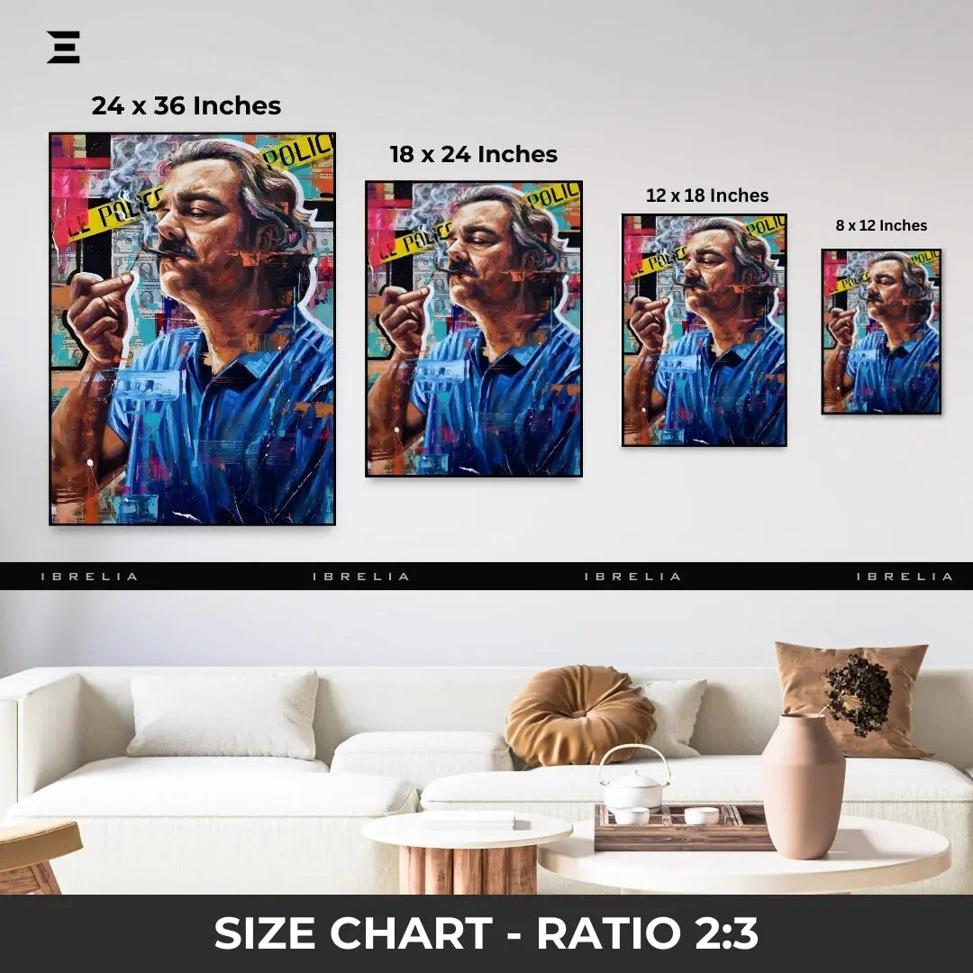 Pablo Escobar Graffiti Resin Wall Art – Narcos Inspired Collectible | IBRELIA IBRELIA
