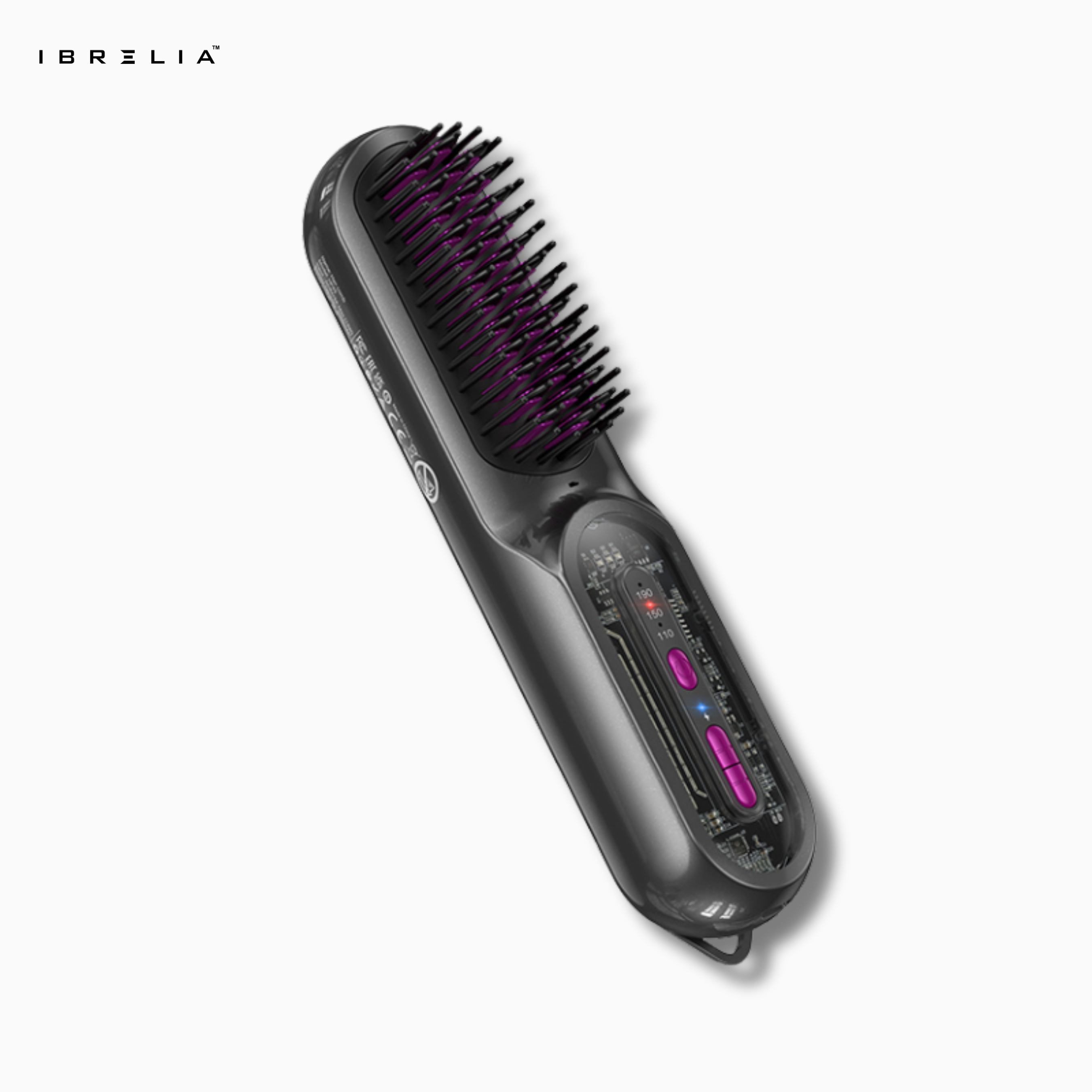 HOCO HP45 Heating Straight Hair Comb | Portable Fast-Heating Straightener Brush | 4000mAh Rechargeable | IBRELIA™