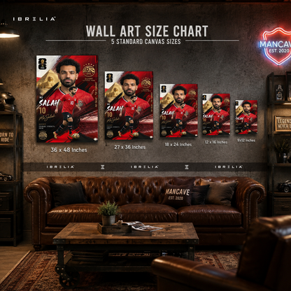 Mohamed Salah Egypt FIFA World Cup 2026 Wrapped Frame Wall Art | IBRELIA™