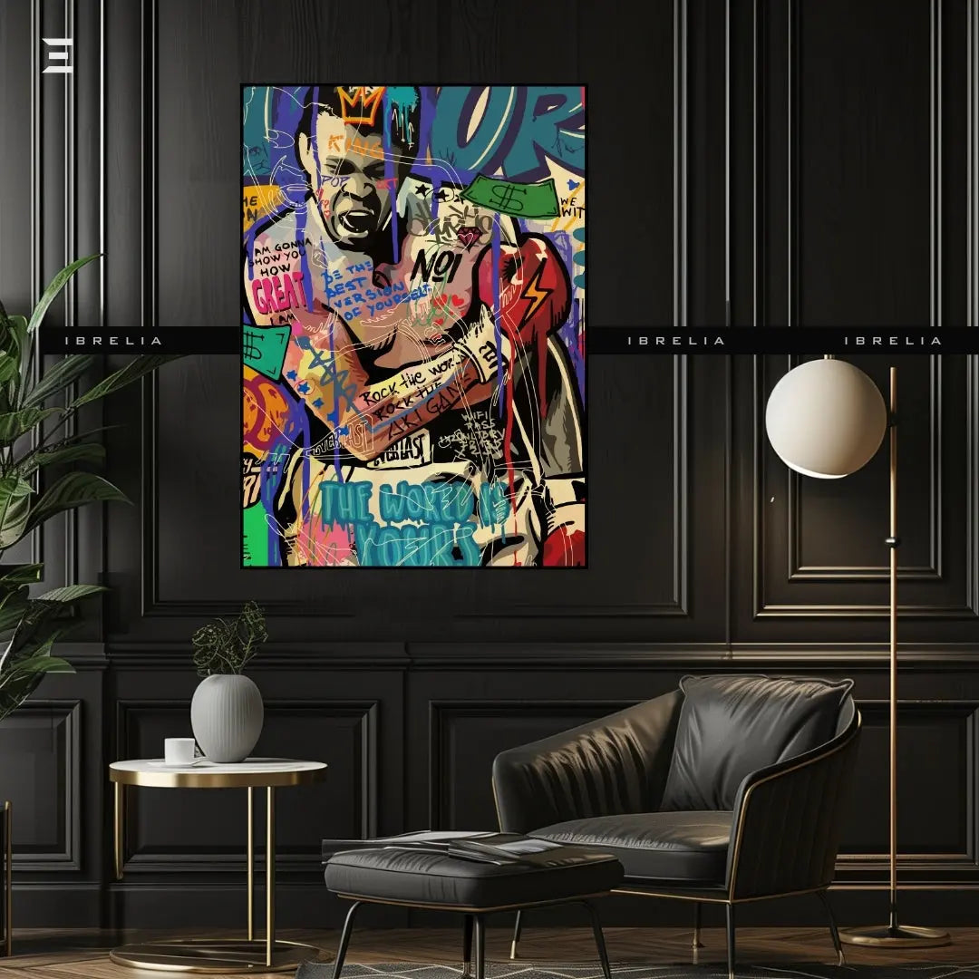 Muhammad Ali Graffiti Resin Wall Art – Street Pop Art Collectible | IBRELIA IBRELIA