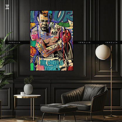 Muhammad Ali Graffiti Resin Wall Art – Street Pop Art Collectible | IBRELIA IBRELIA