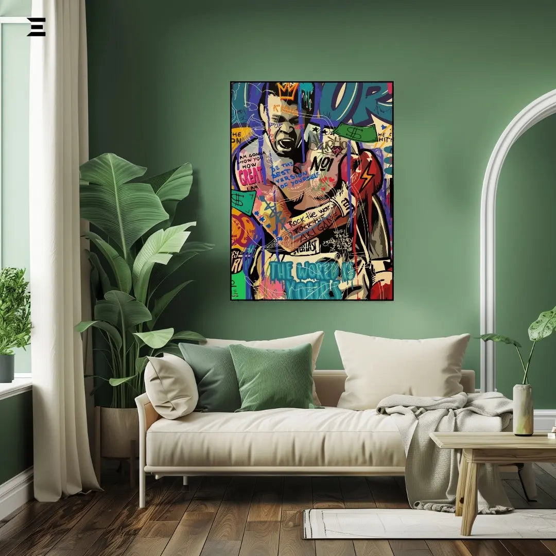 Muhammad Ali Graffiti Resin Wall Art – Street Pop Art Collectible | IBRELIA IBRELIA