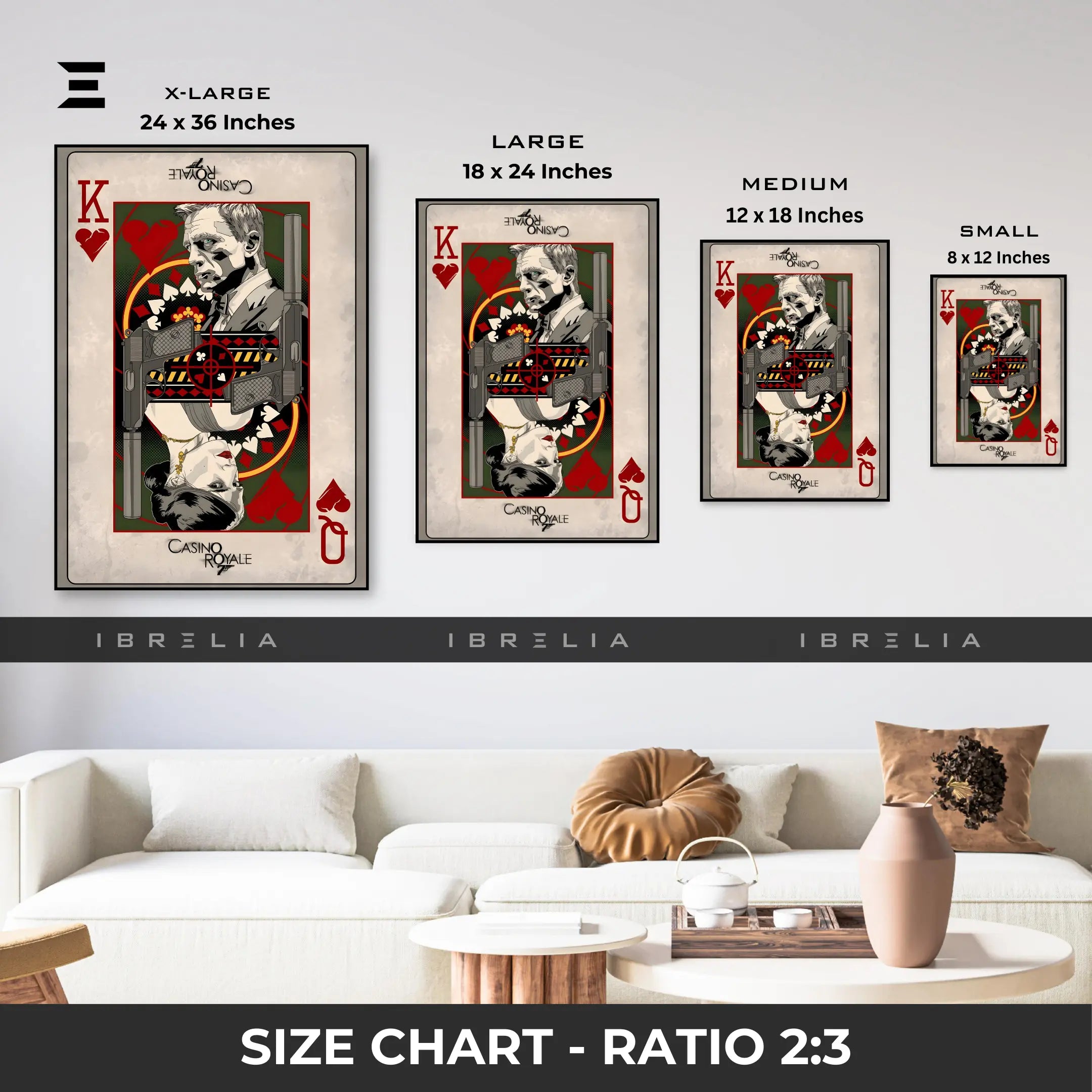 Casino Royale James Bond Resin Wall Art | IBRELIA IBRELIA