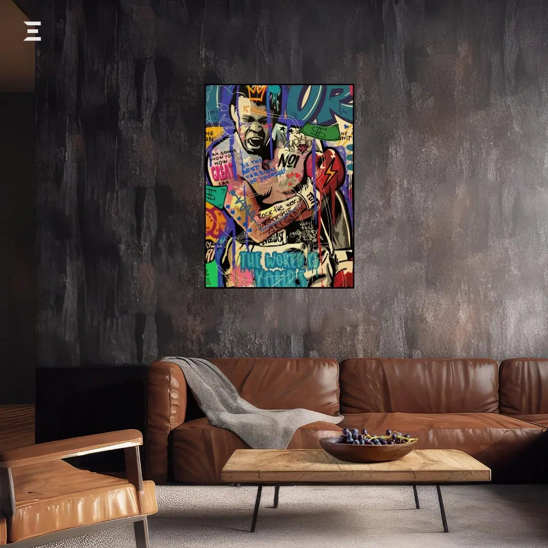 Muhammad Ali Graffiti Resin Wall Art – Street Pop Art Collectible | IBRELIA IBRELIA
