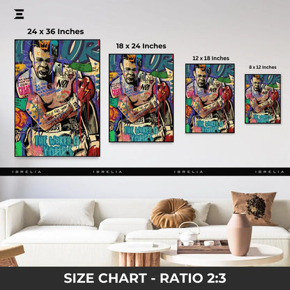 Muhammad Ali Graffiti Resin Wall Art – Street Pop Art Collectible | IBRELIA IBRELIA