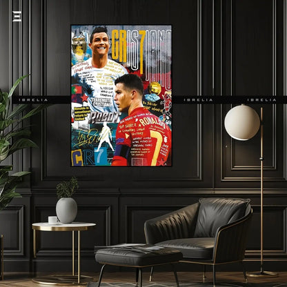 Cristiano Ronaldo Graffiti Resin Wall Art – Pop Art Collectible | IBRELIA IBRELIA