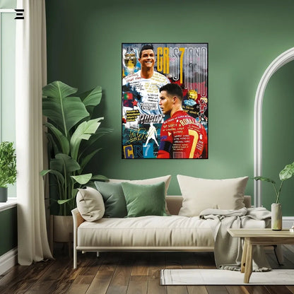 Cristiano Ronaldo Graffiti Resin Wall Art – Pop Art Collectible | IBRELIA IBRELIA