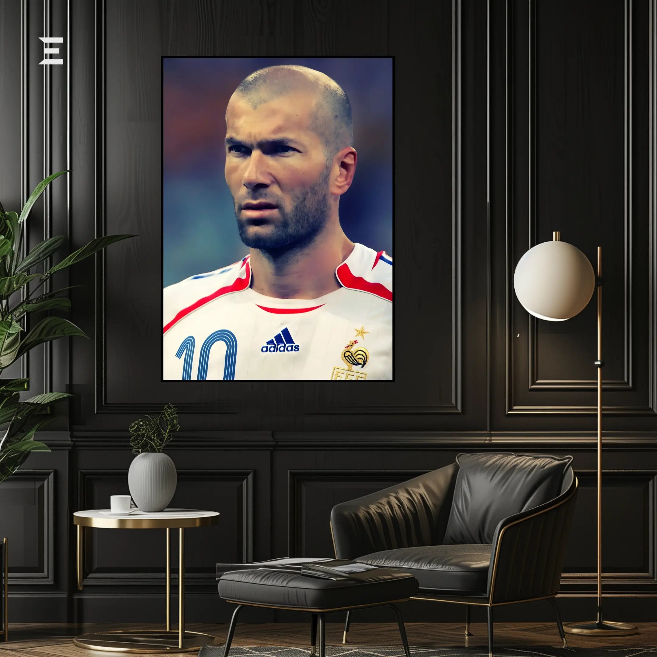 Zinedine Zidane Resin Wall Art | IBRELIA IBRELIA