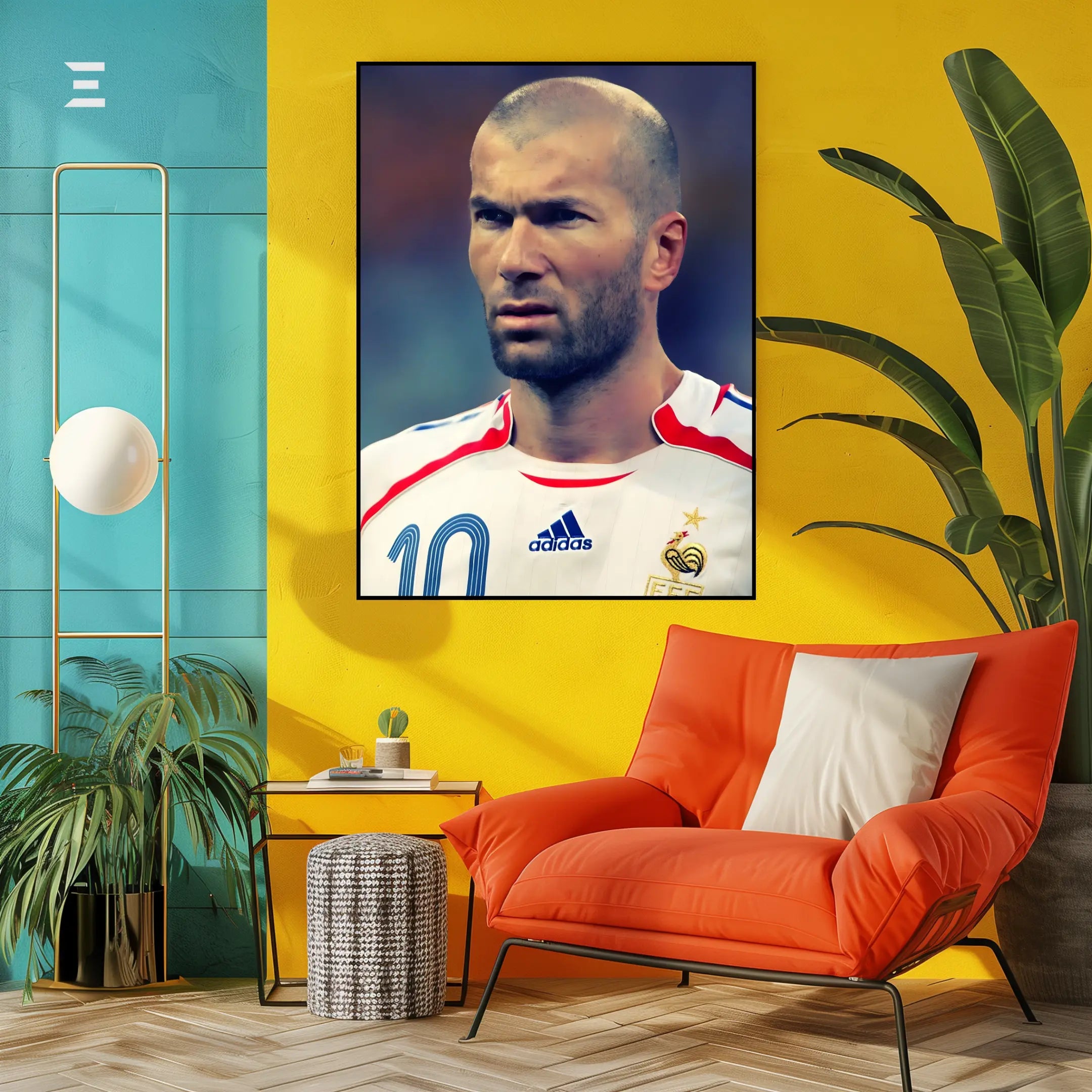 Zinedine Zidane Resin Wall Art | IBRELIA IBRELIA