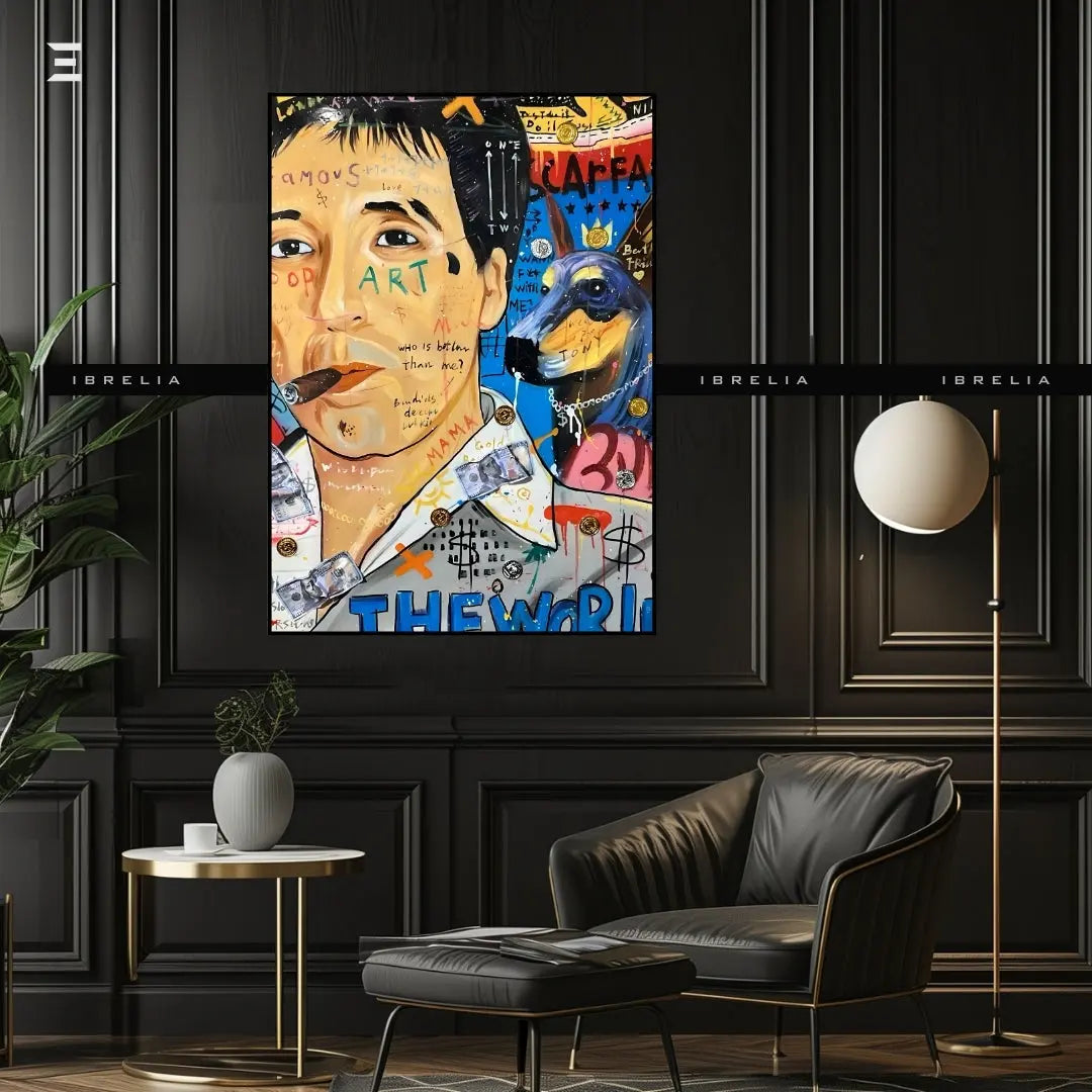 Scarface Graffiti Resin Wall Art – Pop Art Collectible | IBRELIA IBRELIA