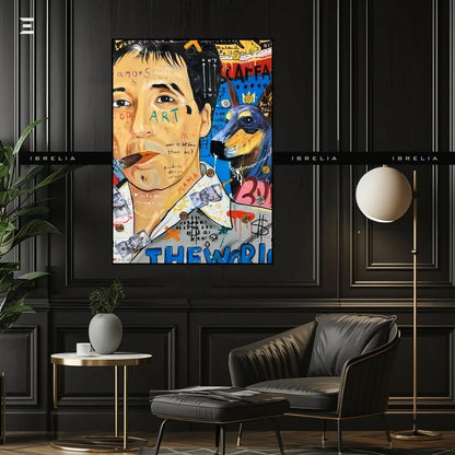 Scarface Graffiti Resin Wall Art – Pop Art Collectible | IBRELIA IBRELIA