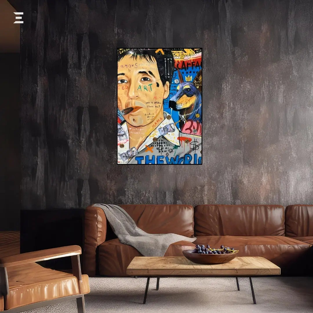 Scarface Graffiti Resin Wall Art – Pop Art Collectible | IBRELIA IBRELIA