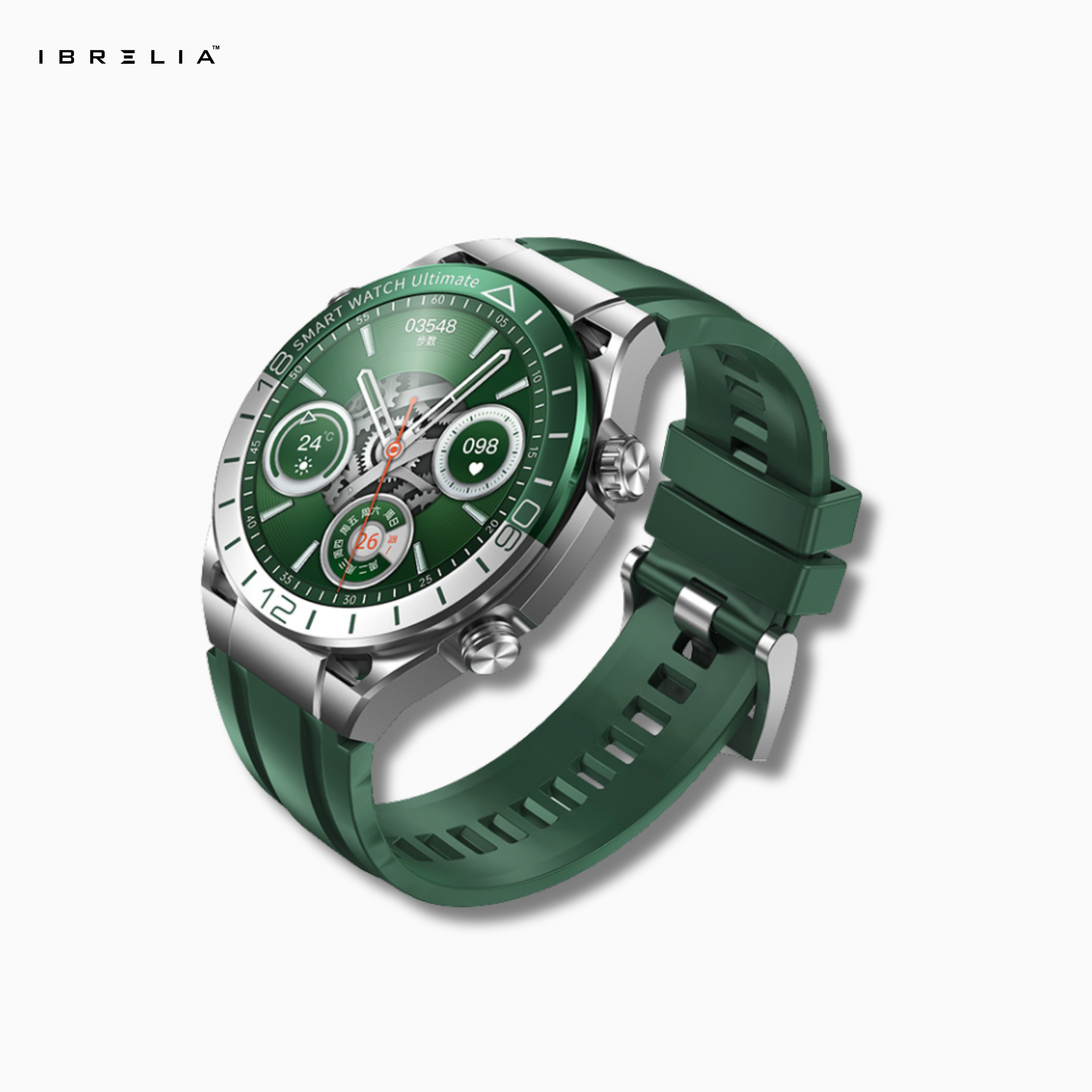REMAX Green Ghost Alloy Smart Watch 26 | Curved Display | NFC Access | IBRELIA™