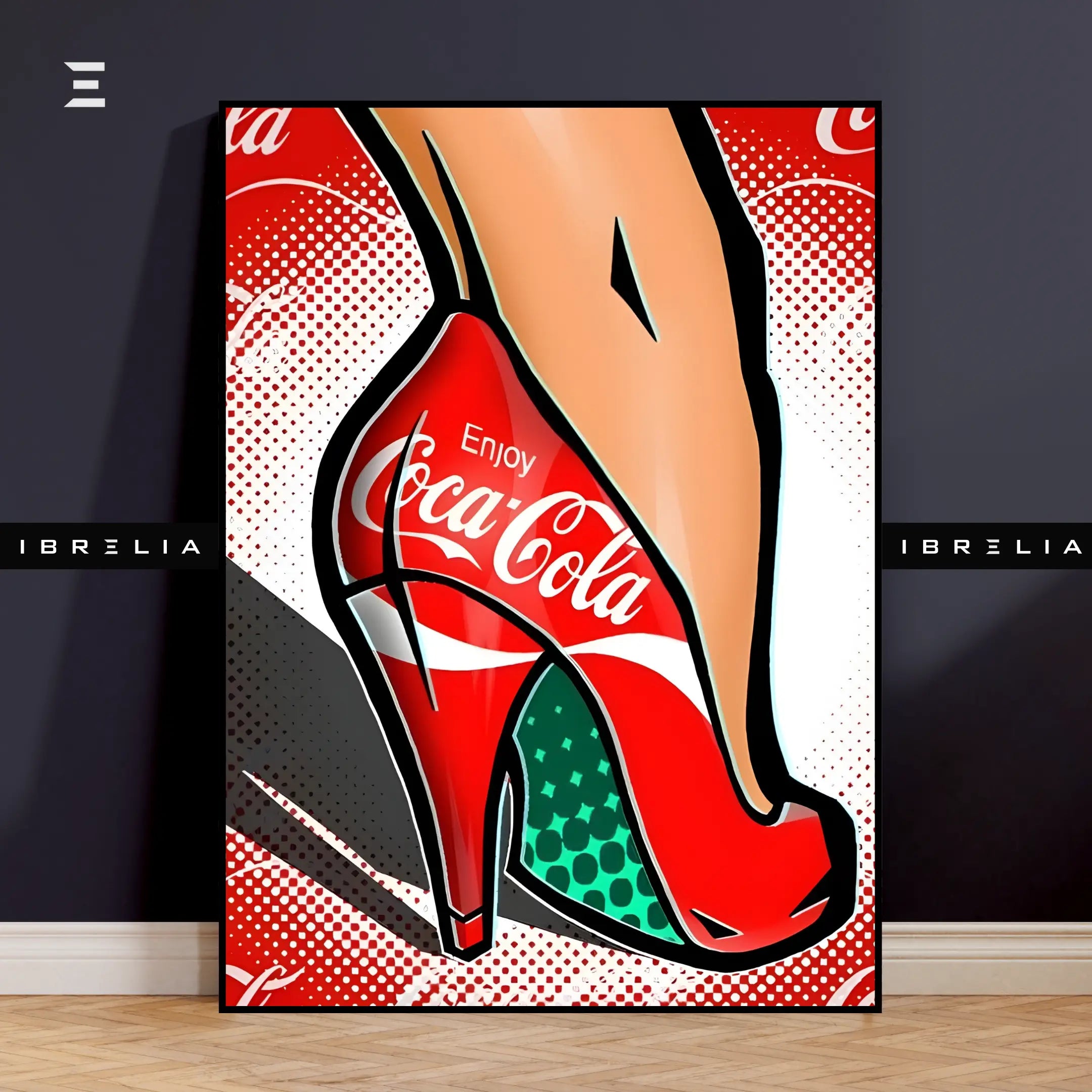 Coca-Cola Pop Art Heels Resin Wall Art | IBRELIA IBRELIA