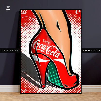 Coca-Cola Pop Art Heels Resin Wall Art | IBRELIA IBRELIA