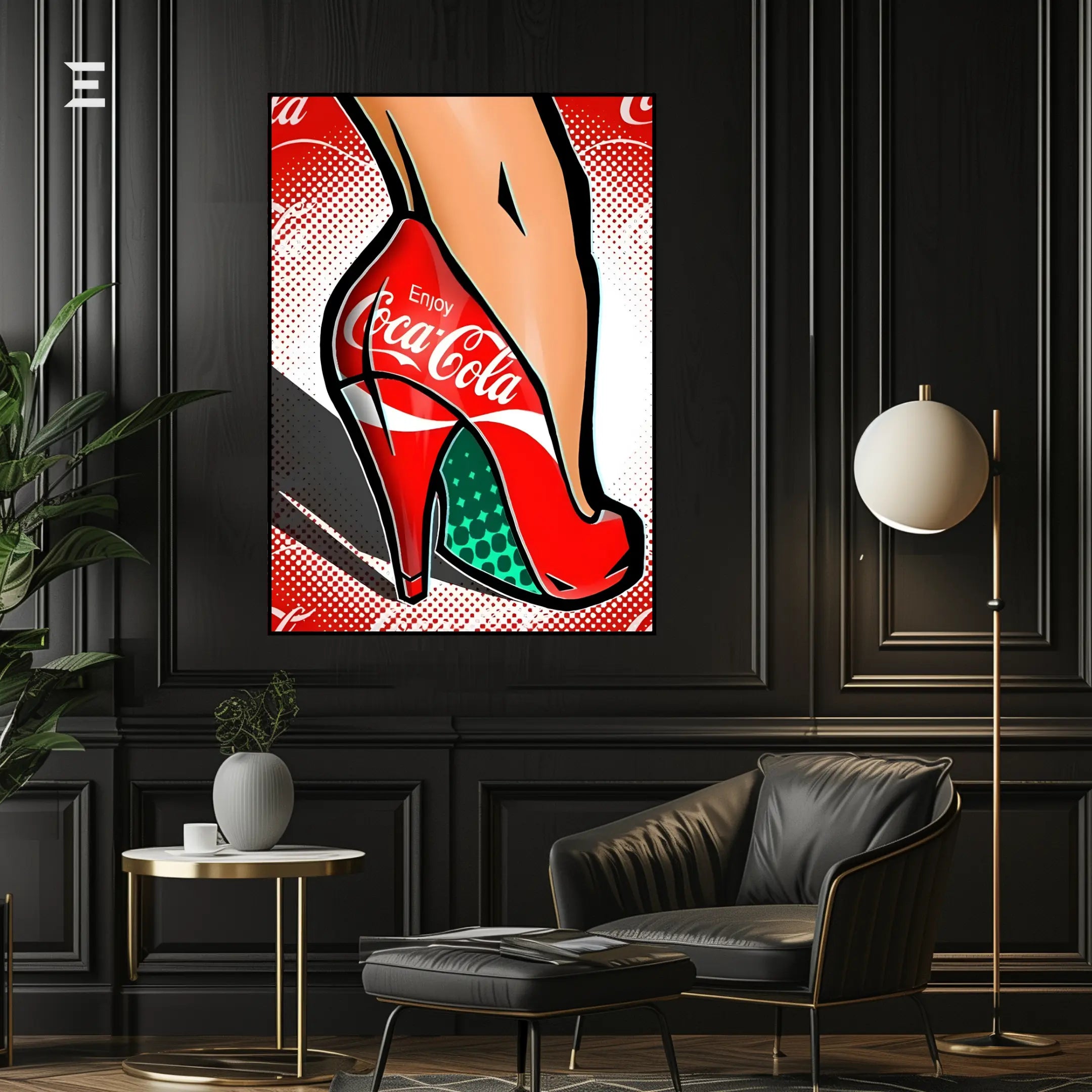 Coca-Cola Pop Art Heels Resin Wall Art | IBRELIA IBRELIA