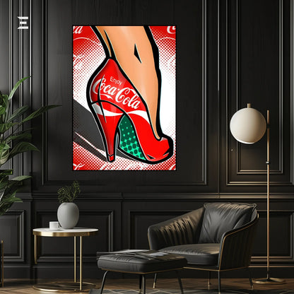 Coca-Cola Pop Art Heels Resin Wall Art | IBRELIA IBRELIA
