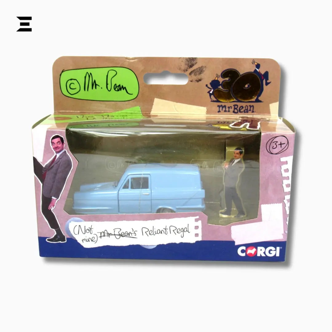Mr Bean Reliant Regal 30th Anniversary Die-Cast Model by Corgi – Limited Edition IBRELIA