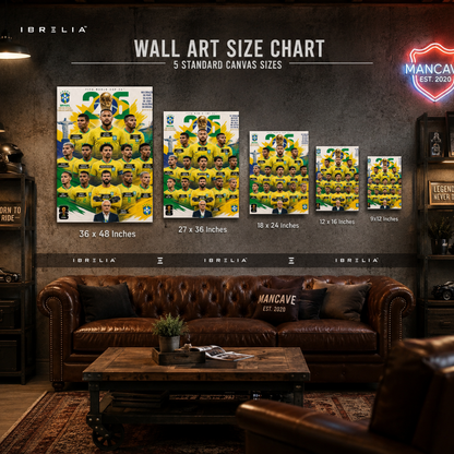 Brazil FIFA World Cup 2026 Team Wall Art – Neymar Jr Football Poster | IBRELIA™