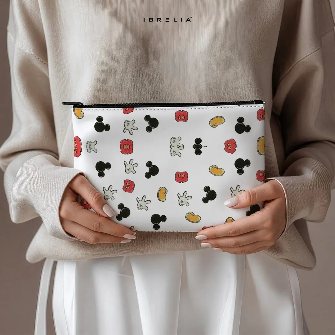 Classic Icon Pop Makeup & Pencil Pouch – Double-Sided Print – IBRELIA™