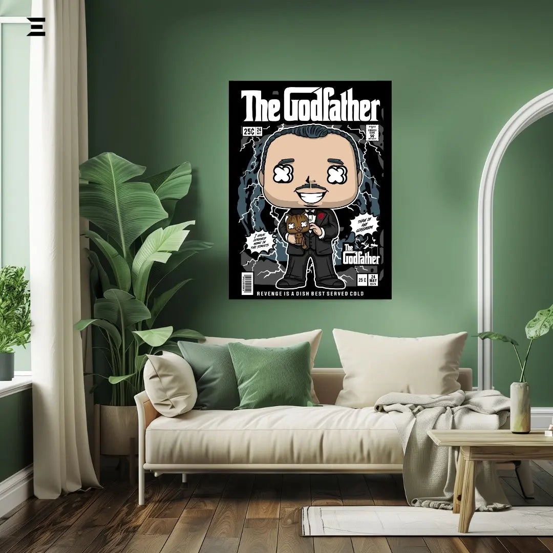 The Godfather Funko Pop Inspired Resin Wall Art – Collectible Frame | IBRELIA IBRELIA