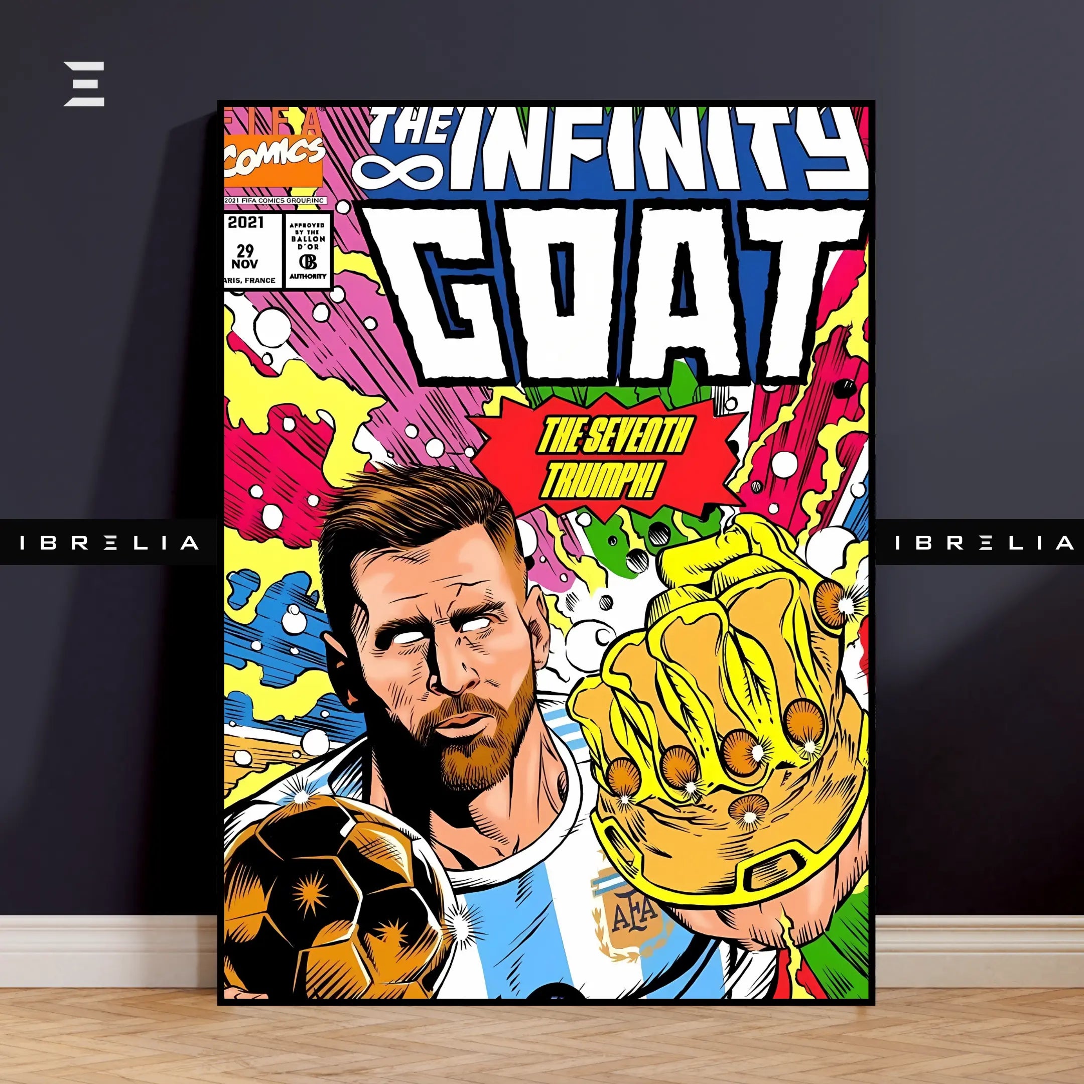 Lionel Messi Infinity GOAT Resin Wall Art | IBRELIA IBRELIA
