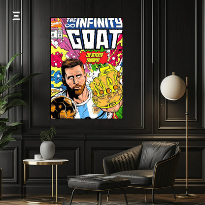 Lionel Messi Infinity GOAT Resin Wall Art | IBRELIA IBRELIA